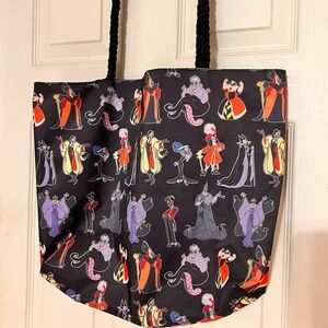 Disney Black and Red Villains Tote Bag